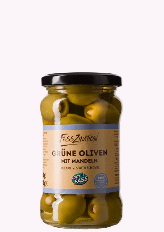 Green Olives with Almonds, 290g, 170g drained