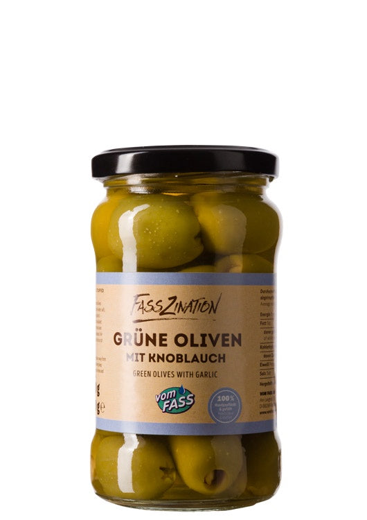 Green Olives with Garlic, 290g, drained 170g